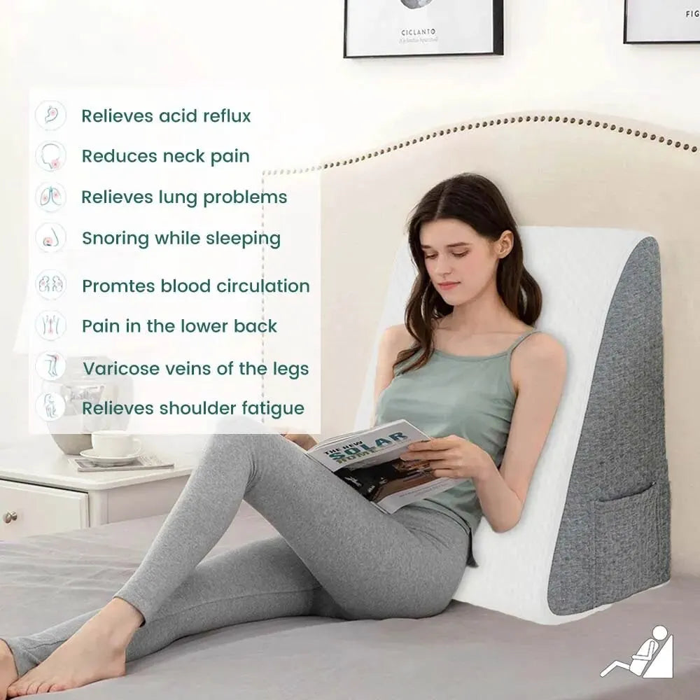 AlignaRest Bedside Wedge Pillow