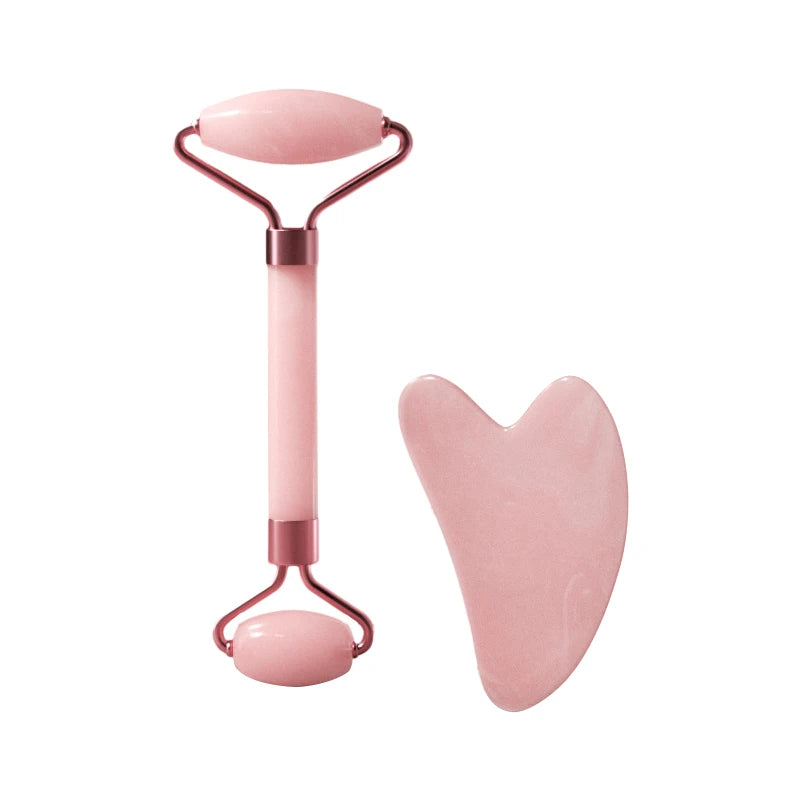AlignaRest Facial Sculpting Set (Gua Sha + Massage Roller)