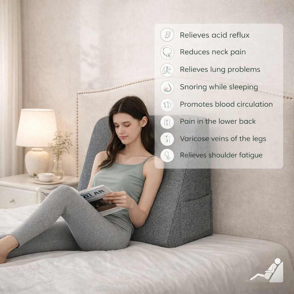 AlignaRest Bedside Wedge Pillow