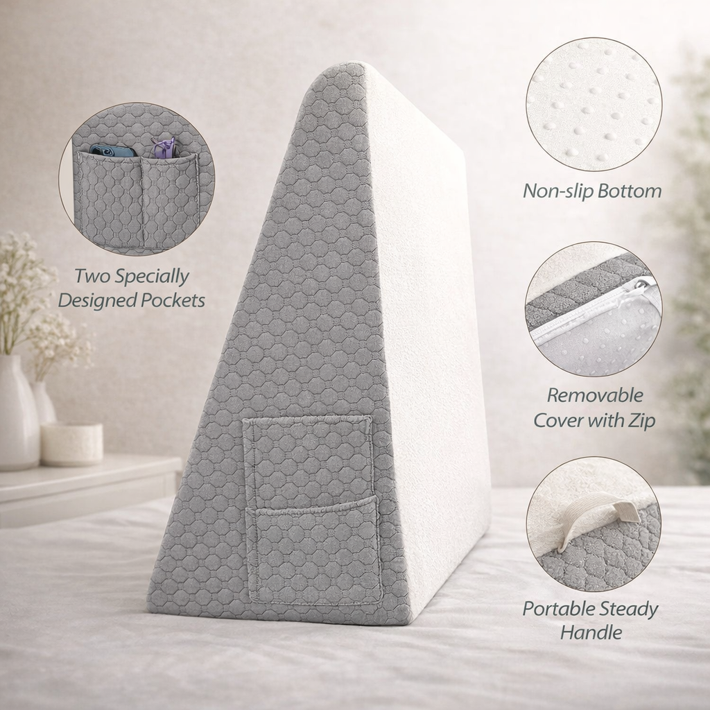 AlignaRest Bedside Wedge Pillow
