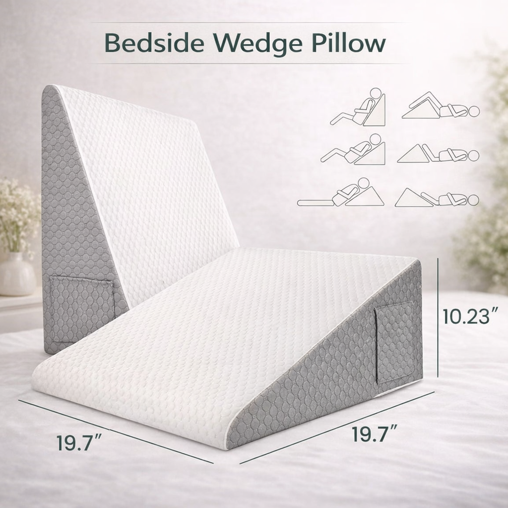 AlignaRest Bedside Wedge Pillow