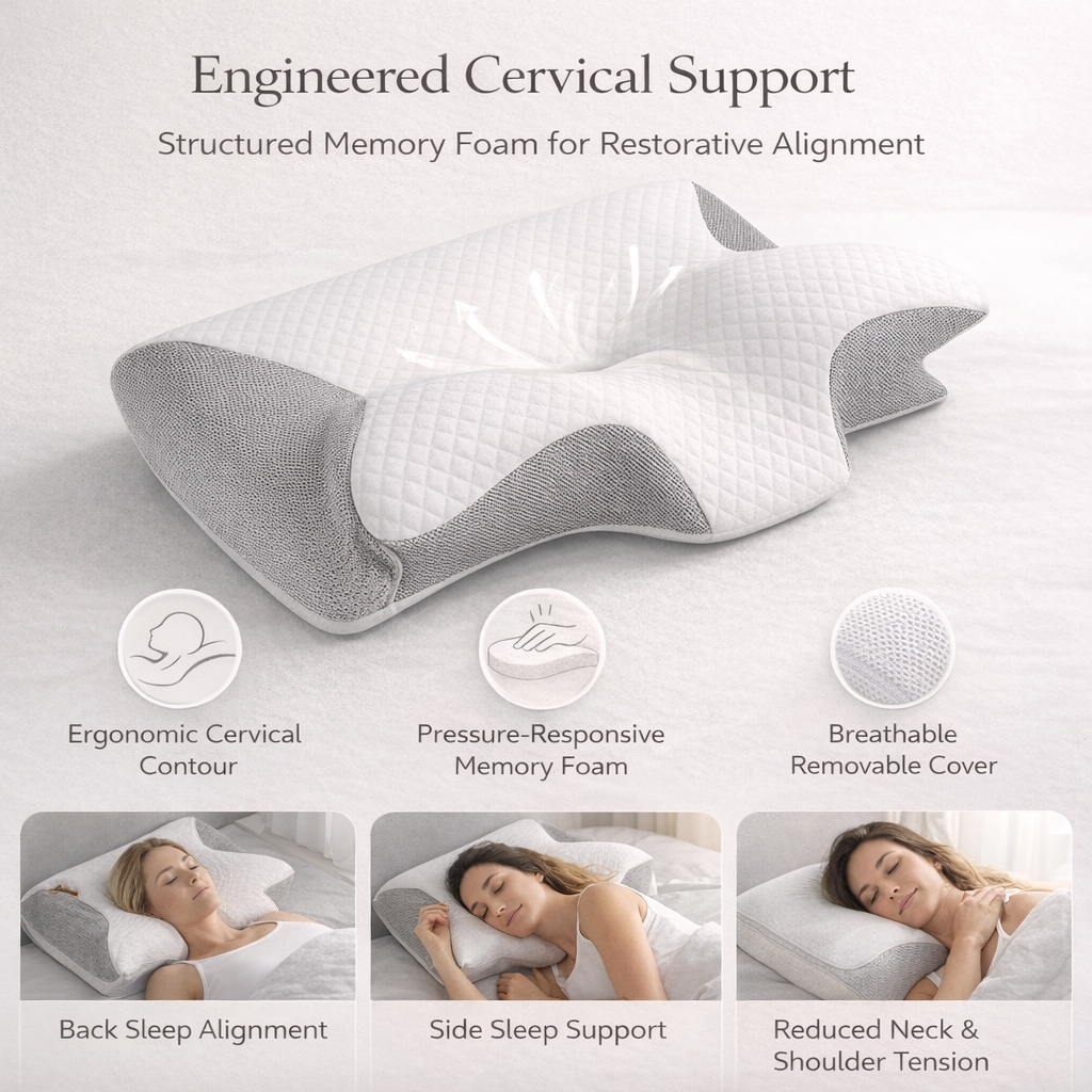 AlignaRest Ergonomic Neck Pillow