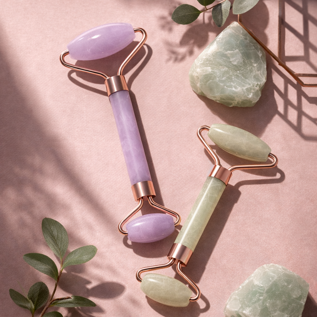 AlignaRest Facial Sculpting Set (Gua Sha + Massage Roller)