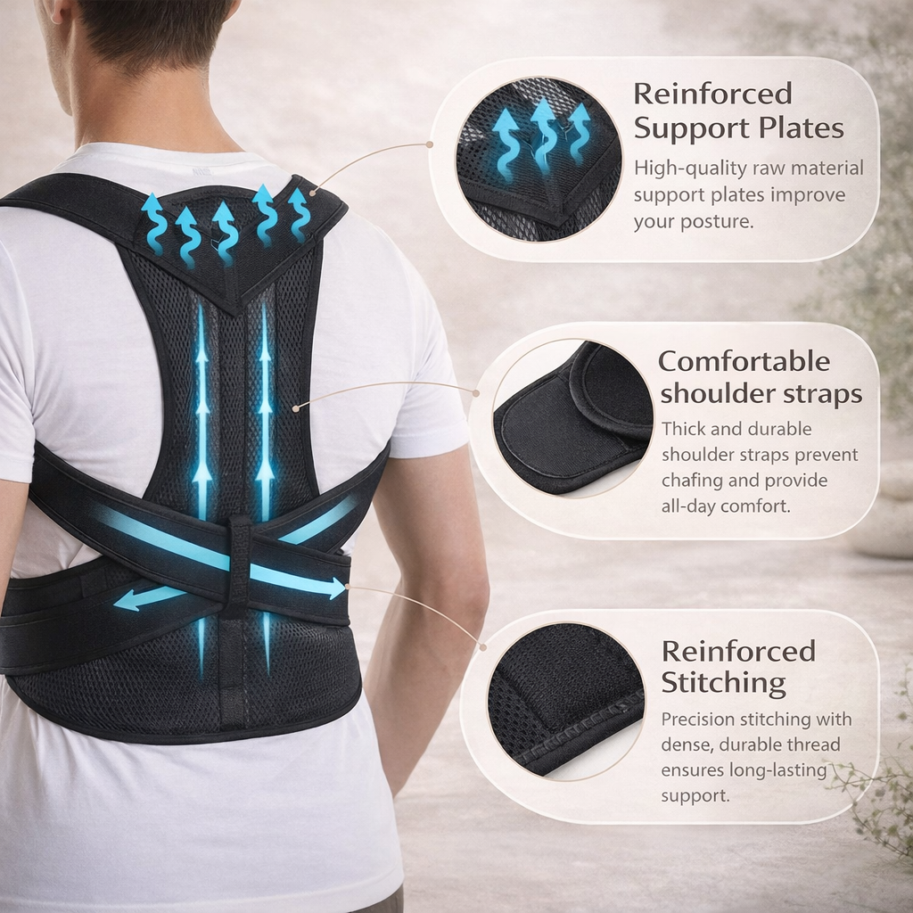 AlignaRest Posture Corrector Brace